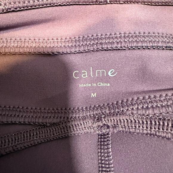 Johnny Was Calme Mulled Grape Criss Cross 7/8 Leggings Sz M - Picture 5 of 11